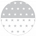 Манеж детский деревянный Roba квадратный 100х100 с мягким бортиком Little stars, белый  | Фото 4