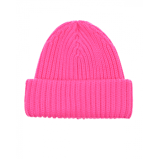 Розовая шапка из смесовой шерсти Catya | Фото 1