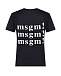 Черная футболка с контрастным логотипом MSGM | Фото 6
