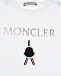 Белая футболка с серебристым логотипом Moncler | Фото 3