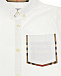 Белая рубашка с отделкой в клетку Vintage Check Burberry | Фото 4