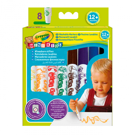 Смывающиеся фломастеры для малышей, 8 шт. Crayola | Фото 1