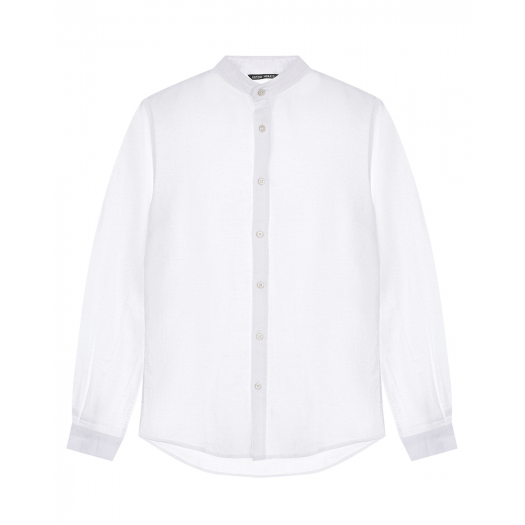 Белая рубашка с воротником-стойкой Antony Morato | Фото 1