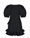 Черное платье с рюшей MSGM | Фото 2