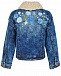 Синяя джинсовая куртка с вышивкой Monnalisa | Фото 3