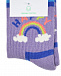 Фиолетовые носки с декором &quot;радуга&quot; Happy Socks | Фото 2