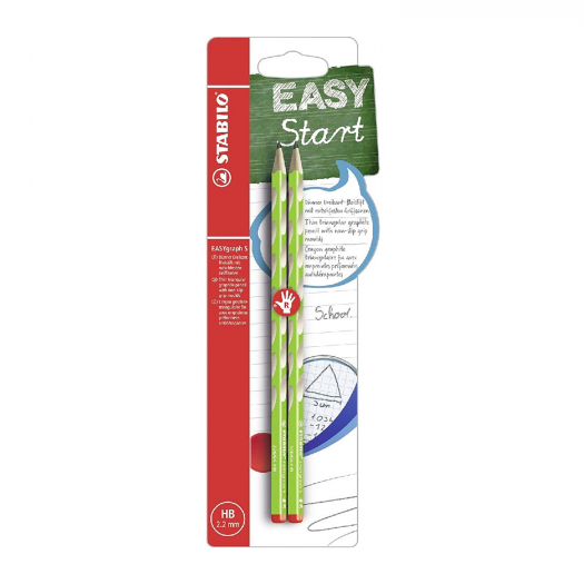 Набор карандашей Easy graps s для правшей, 2 шт., зеленый корпус Stabilo | Фото 1