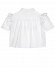 Белая рубашка с шитьем и рюшами Philosophy di Lorenzo Serafini Kids | Фото 2