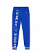 Синие спортивные брюки с манжетами в полоску Bikkembergs | Фото 2