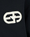Синяя спортивная куртка с белым лого Emporio Armani | Фото 4