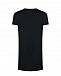 Черное платье-футболка с логотипом из страз Balmain | Фото 2