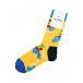 Желтые носки с принтом &quot;остров&quot; Happy Socks | Фото 1