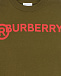 Свитшот цвета хаки с логотипом Burberry | Фото 3