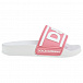 Шлепки с белым лого, розовые Dolce&Gabbana | Фото 2