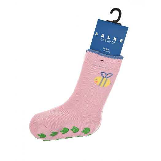 Розовые носки с декором &quot;Пчела&quot; Falke | Фото 1