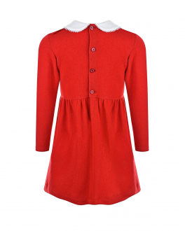 Красное платье с рюшей Aletta Красный, арт. RS210132-44 S370 | Фото 2