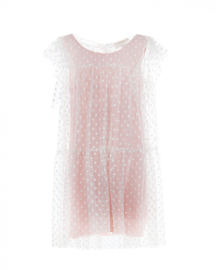 Многослойное платье с контрастной подкладкой Aletta | Фото 1