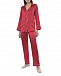 Шелковая пижама бордового цвета  | Фото 3