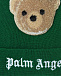 Зеленая шапка с аппликацией &quot;медвежонок&quot;  | Фото 3