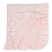 Розовый плед с белой кружевной отделкой Aletta | Фото 3