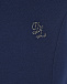 Синий сарафан с лого из стразов Dal Lago | Фото 3