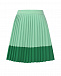 Плиссированная юбка зеленого цвета MIMISOL | Фото 3