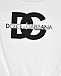 Футболка с крупным логотипом DG, белая Dolce&Gabbana | Фото 3