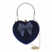 Синяя сумка в виде сердца, 17x19x6 см Monnalisa | Фото 1