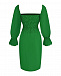 Зеленое льняное платье мини ALINE | Фото 5