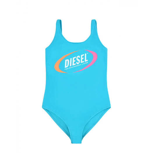 Бирюзовый купальник с лого Diesel | Фото 1