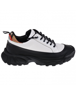 Белые кроссовки на массивной подошве Burberry Белый, арт. 8041004 A1462 | Фото 2