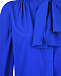 Синяя шелковая блуза с бантом Parosh | Фото 6