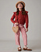 Розовые брюки с поясом на резинке IL Gufo | Фото 2