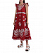 Красное платье с вышивкой сангалло  | Фото 3