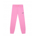 Розовые спортивные брюки с лого MSGM | Фото 1