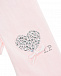 Розовые колготки с сердечком из страз La Perla | Фото 2