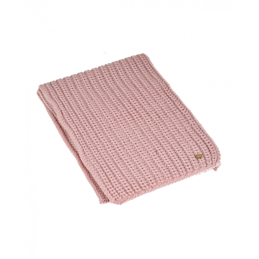 Розовый шарф крупной вязки, 153x28 см Il Trenino | Фото 1