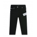 Черные джинсы с серебристым патчем Dolce&Gabbana | Фото 1