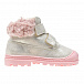 Серебристые ботинки с розовой подошвой Walkey | Фото 2