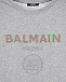 Серая футболка с логотипом Balmain | Фото 3