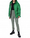 Удлиненная зеленая куртка с капюшоном Naumi | Фото 4