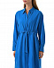 Синее шелковое платье-рубашка Dorothee Schumacher | Фото 6