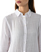 Платье-рубашка с разрезами по бокам, белое 120% Lino | Фото 8
