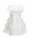 Белое платье с отделкой перьями Ermanno Scervino | Фото 2