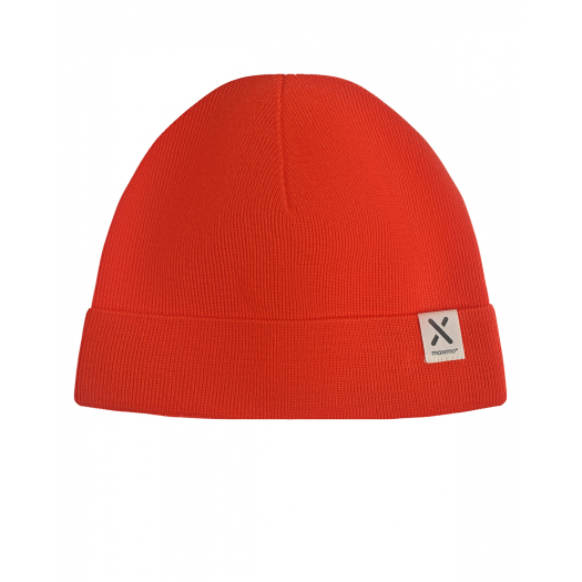 Оранжевая шапка с отворотом MaxiMo | Фото 1