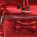 Красный кожаный рюкзак 26х23х10 см Monnalisa | Фото 4