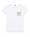 Белая футболка с карманом в полоску Brunello Cucinelli | Фото 1