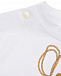 Белая футболка с принтом Chain Burberry | Фото 4