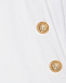 Белые шорты с золотистыми пуговицами Balmain | Фото 3