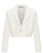 Однобортный пиджак, белый Miss Blumarine | Фото 1